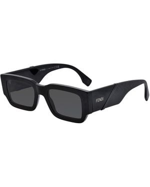 Fendi Diagonal 51Mm Sunglasses - Black