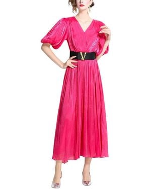 DZA Midi Dress - Pink
