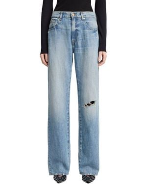 7 For All Mankind Arizona Tess Trouser Jean - Blue