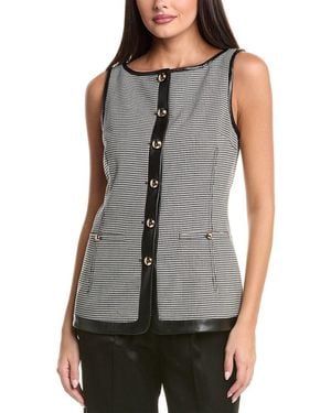 Jonathan Simkhai Cressida Button Top - Gray