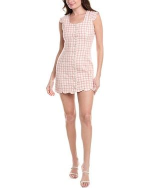 MEIVEN Tweed Mini Dress - Pink