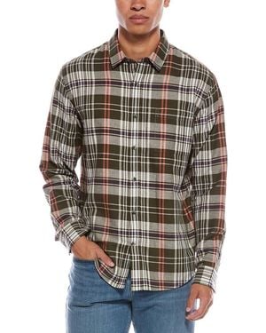 Vince Santa Barbara Plaid Shirt - Gray