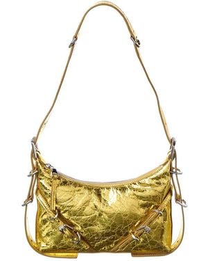 Givenchy Voyou Medium Leather Shoulder Bag - Metallic