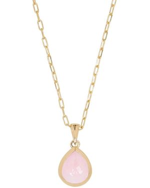 TIRAMISU Silver 2.30 Ct. Tw. Pink Opal Necklace - Metallic