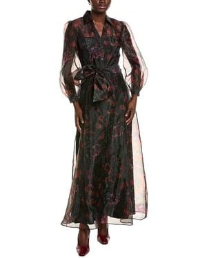 Julia Jordan Organza Maxi Dress - Black