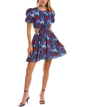 AMUR Katy Mini Dress - Blue