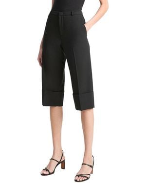 Vince Mid Rise Cropped Pant - Black