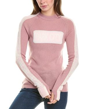 Hannah Rose Park City Wool & Cashmere-Blend Pullover - Pink