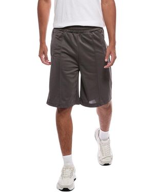 Palm Angels Back Curved Logo Track Short - Grey