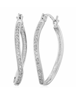 Amairah 0.25 Ct. Tw. Diamond Hoops - White