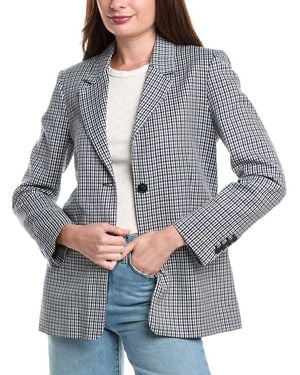 Maje Wool-Blend Blazer - Gray