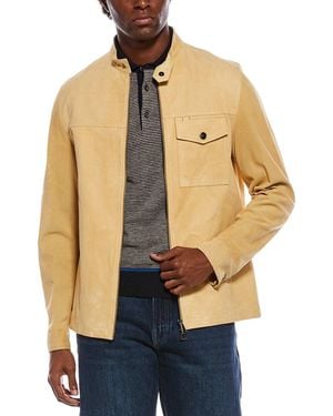 Isaia Suede Leather Jacket - Natural