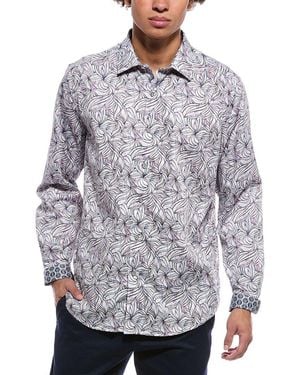 Robert Graham Charvil Classic Fit Woven Shirt - Gray