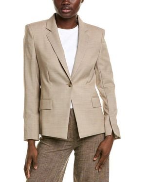 BOSS Janeri Wool Blazer - Natural