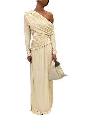 LEBRIN ATELIER Solid Maxi Dress - Natural