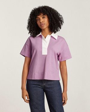 Everlane The Retro Jersey Polo - Purple