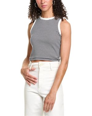 Rag & Bone Essie Rib Crop Tank - Gray