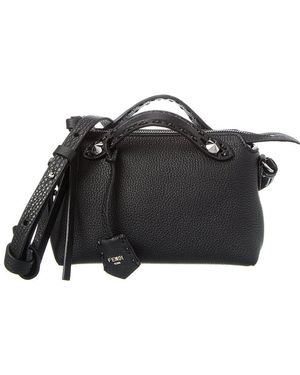 Fendi By The Way Selleria Mini Leather Satchel - Black