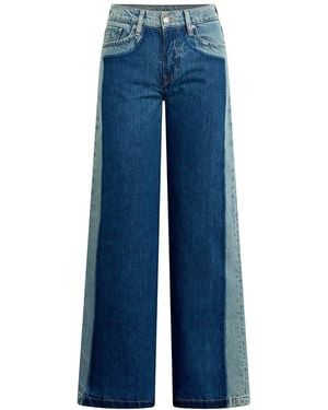 Hudson Jeans Rylee Low-Rise Loose Pant With Patch - Blue