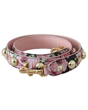 Dolce & Gabbana Floral Stud Shoulder Strap - White