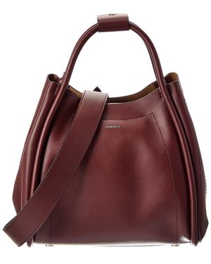 Max Mara Leather Shoulder Bag - Purple