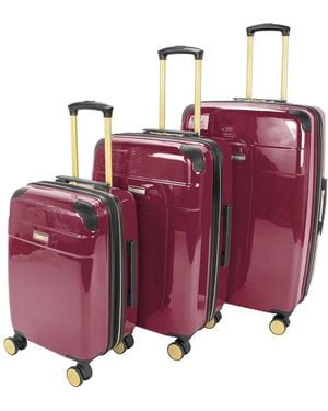 Jenni Chan Entin 3pc Hardside Spinner Set - Pink
