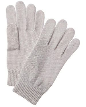 Portolano Ribbed Cuff Wool Gloves - Gray