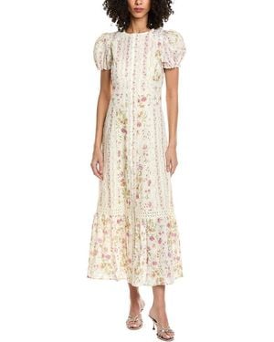 Femme Society Short Sleeve Maxi Dress - Natural