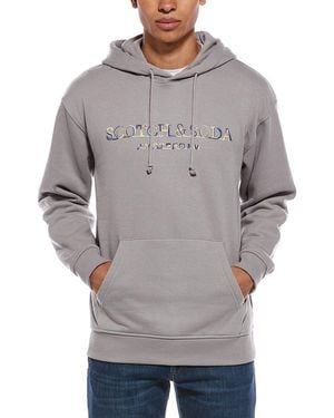 Scotch & Soda Fleece Graphic Hoodie - Grey