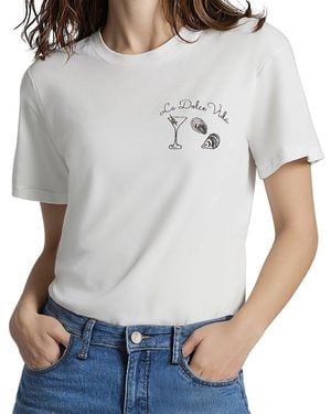 Wildfox La Dolce Vita Jammie Top - Gray
