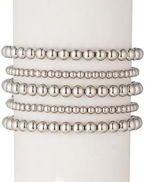 Eye Candy LA 18k Plated Emma Stretch Bracelet Set - Natural