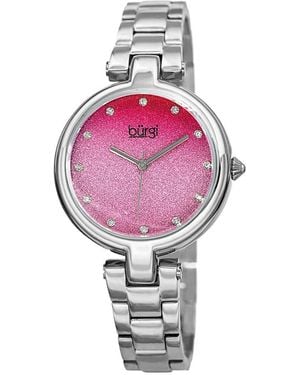Burgi Burgi Stainless Steel Watch - Pink