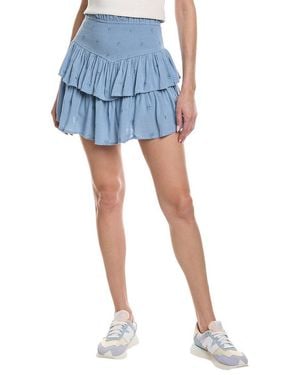 Chaser Brand Tiered Mini Skirt - Blue