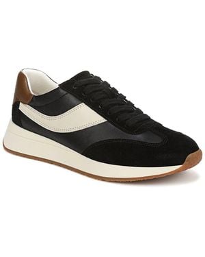Vince Olla Runner Leather Sneaker - Black