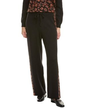 Joseph A Floral Print Pant - Black
