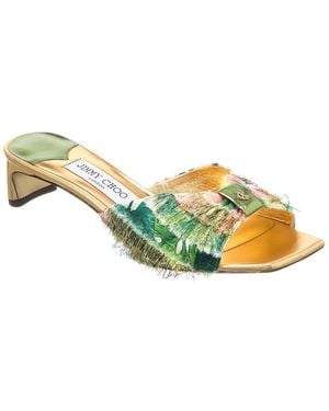 Jimmy Choo Annika 35 Leather Mule - Yellow
