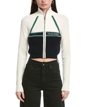 Palm Angels Ribbed Jacket - Black