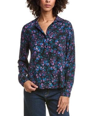 Bella Dahl Classic Button Down Blouse - Blue