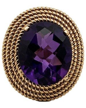 Prince Diamond & Jewelry 14K 7.10 Ct. Tw. Lab-Grown Diamond Statement Ring - Blue