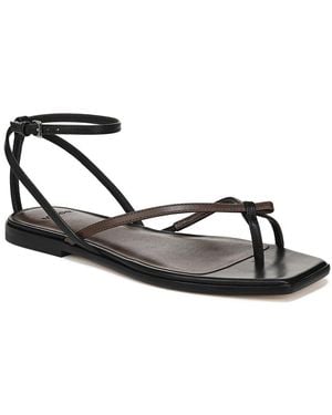 Vince Ali Leather Thong Sandal - Metallic
