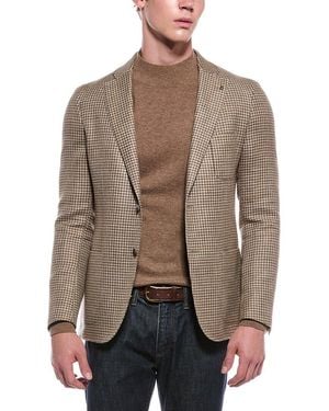 Corneliani Cc Collection Wool & Linen-Blend Jacket - Brown