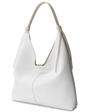 Tiffany & Fred Paris Full-Grain Leather Tote - White