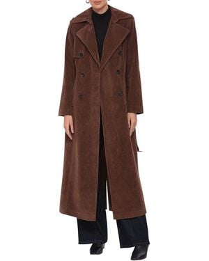 Avec Les Filles Trench Coat - Brown