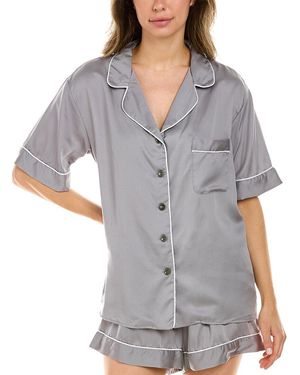 Ettitude Sateen Sleepshirt - Grey
