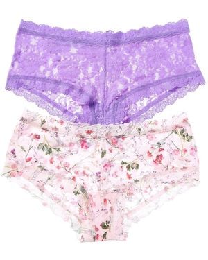 Hanky Panky 2Pk Printed Boyshort - Purple