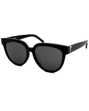Saint Laurent Slm28F 55Mm Sunglasses - Black