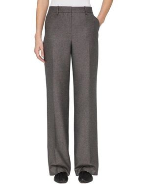 Lafayette 148 New York Gates Wool-Blend Full Leg Pant - Grey