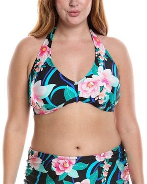 La Blanca Nightfall Banded Halter Top - Blue