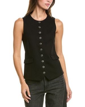 Rag & Bone Iris Ponte Vest - Black