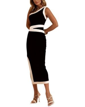 CAMILA BLANCO Midi Dress - Black